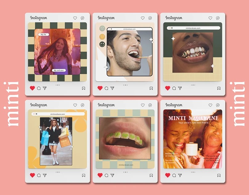 Minti social media content