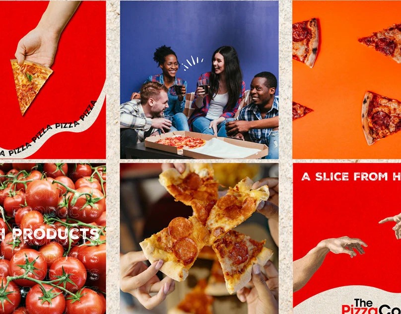 The Pizza Co social media content